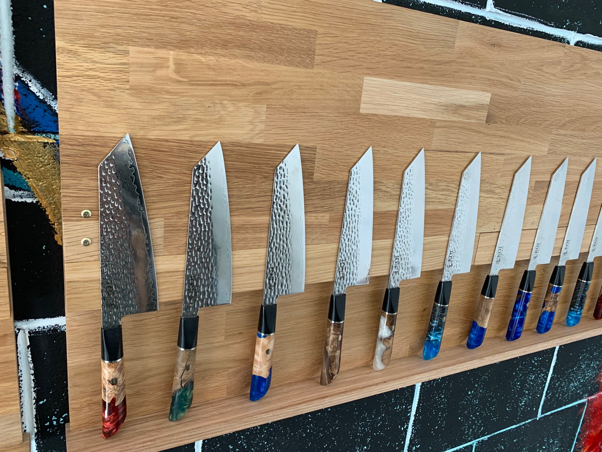 Custom Japanese Chef Knife Sets in Blocks, Stands or Racks
