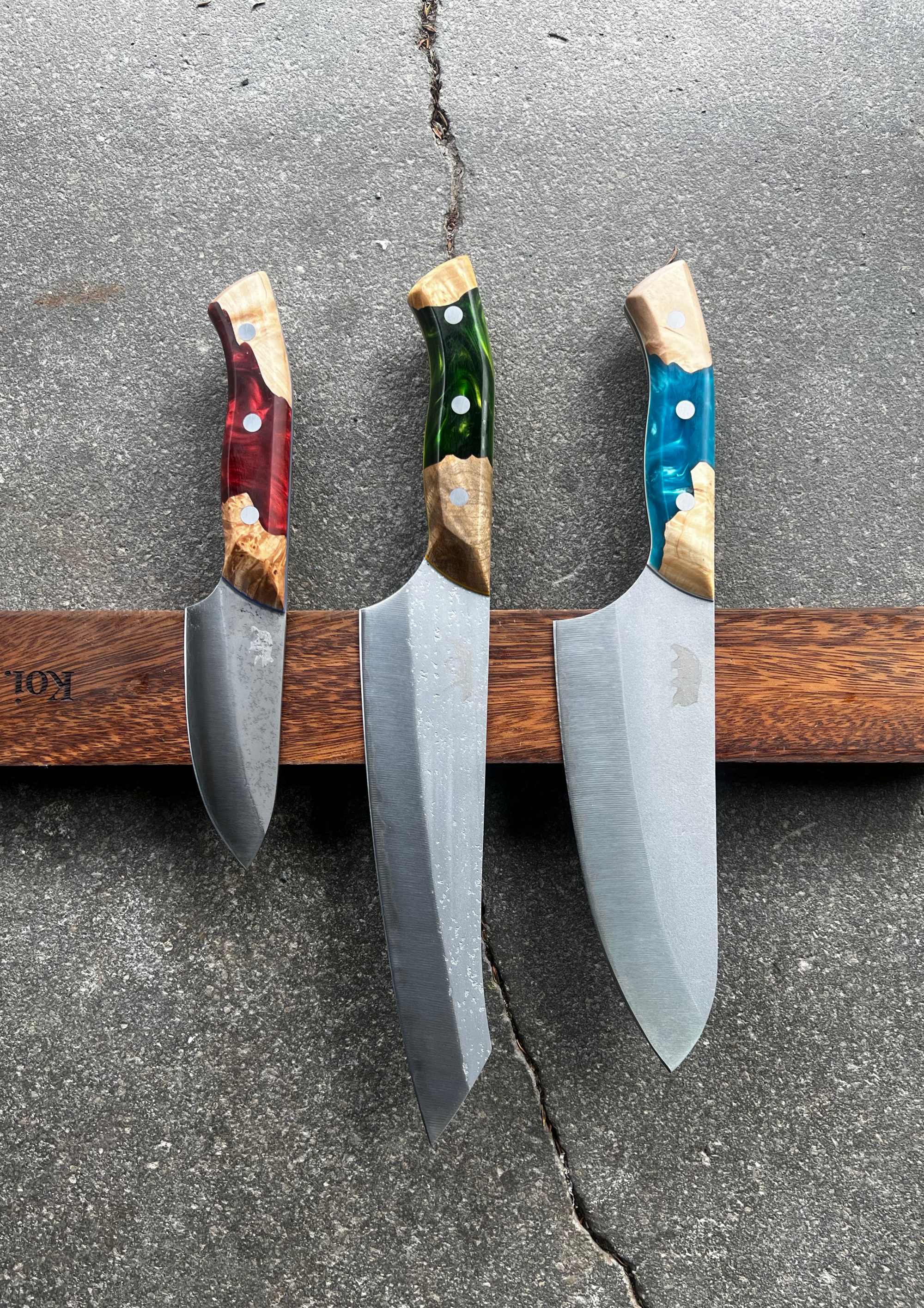 The Chopper Set | The "Big Red" Chopper Set - Koi Knives