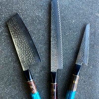 Ripple K-Tip Knife Collection (3 Knives) - Koi Knives