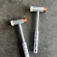 The Hammered Hammer | Copper & Resin Ends - Koi Knives