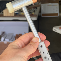 The Hammered Hammer | Copper & Resin Ends - Koi Knives