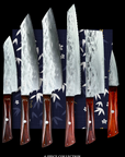Bamboo & Ebony - 6 Piece Set - Koi Knives