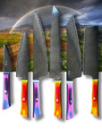 6 Knife Starter Set | "Allrounders" | Rainbow Collection