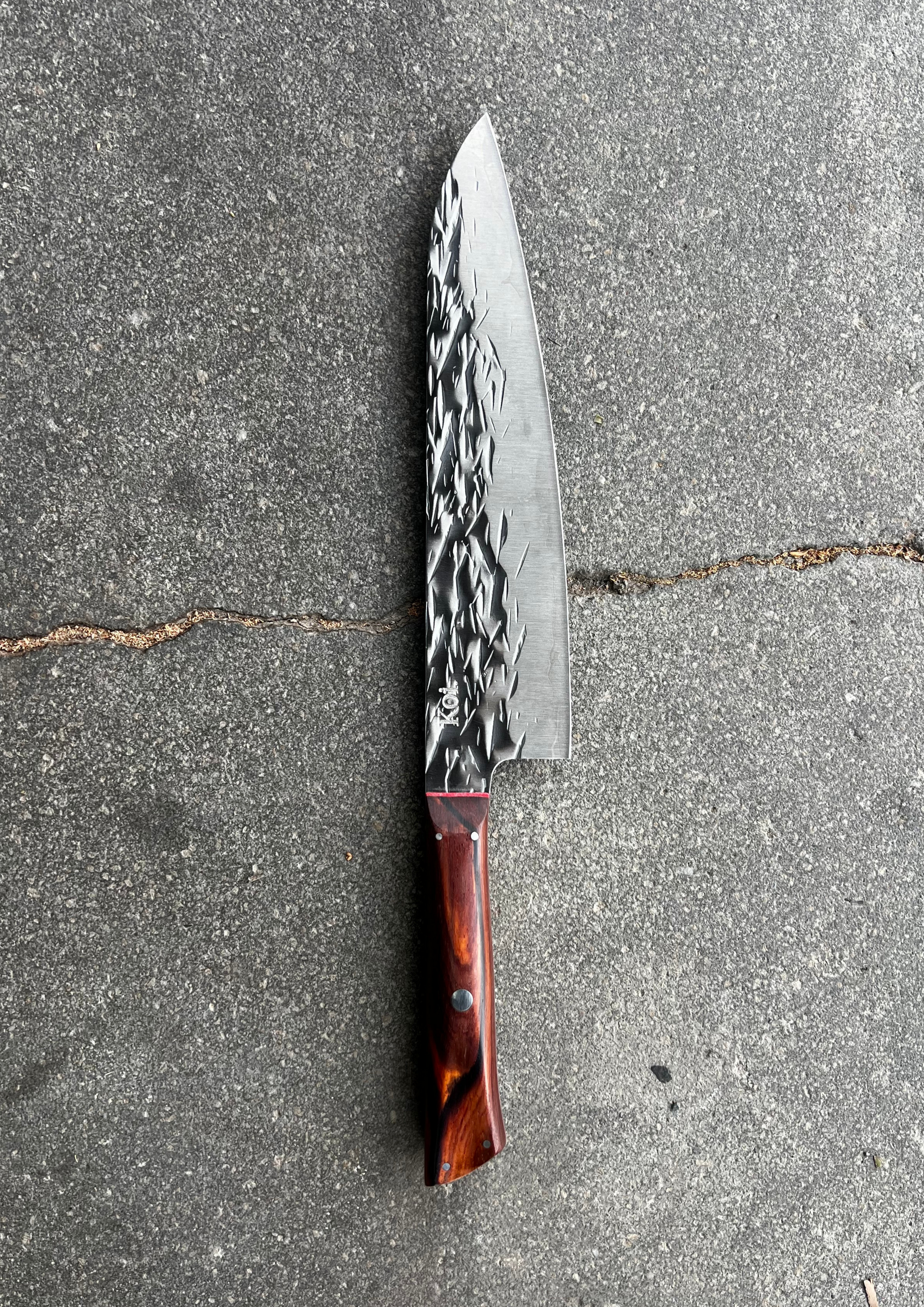 Chefs Knife | Bamboo | Dark Handle - Koi Knives