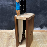 3 Piece Collection & Knife "Box" Rack - Koi Knives