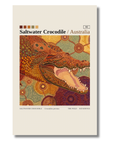 Saltwater Crocodile art card by Koi Knives