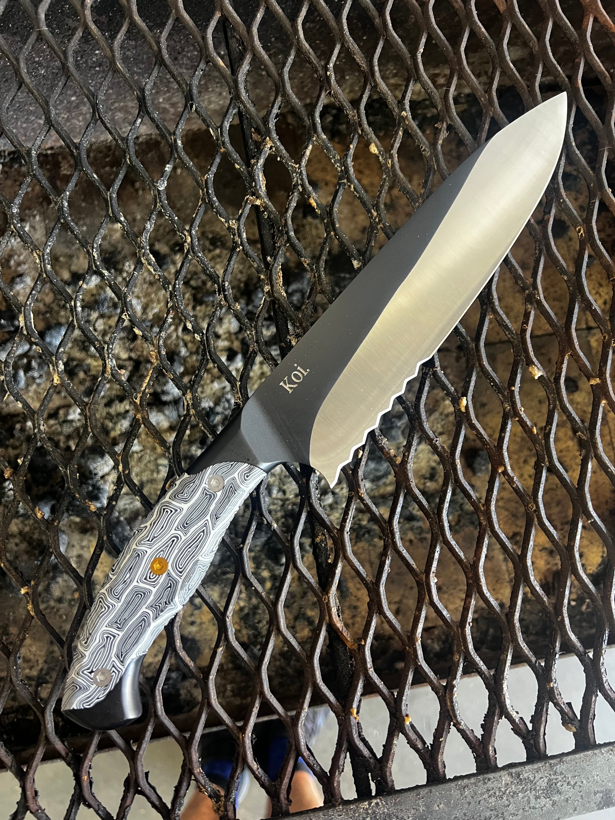 White BBQ Knife | Echidna Fork