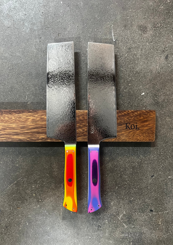 Nakiri Vegetable Knife | "Leaf Cutter" | Rainbow Collection