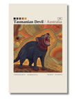 Tasmanian Devil art card by Koi Knives