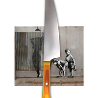 The Urban Gyuto (All Purpose) - Koi Knives - Rainbow Side 1
