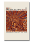 Yellow-footed Rock-wallaby art card by Koi Knives