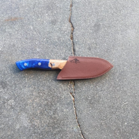 Big Red Kangaroo Leather Sheathe (small) - Koi Knives