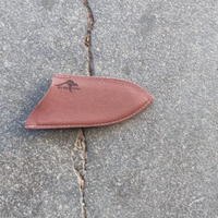 Big Red Kangaroo Leather Sheathe (small) - Koi Knives