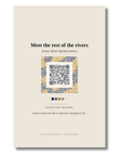 Back of the Derwent art card with QR code