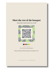 Back of the Kangaroo Paw art card with QR code