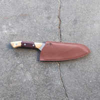 Big Red Kangaroo Leather Sheathe (large) - Koi Knives