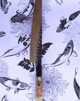 The Serrated Knife - White Handle - Koi Knives