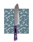 Santoku Multi-Purpose Knife | "Three Virtues" | Rainbow Collection - Koi Knives