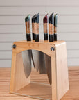 6 Knife Standing Bench Rack - Koi Knives