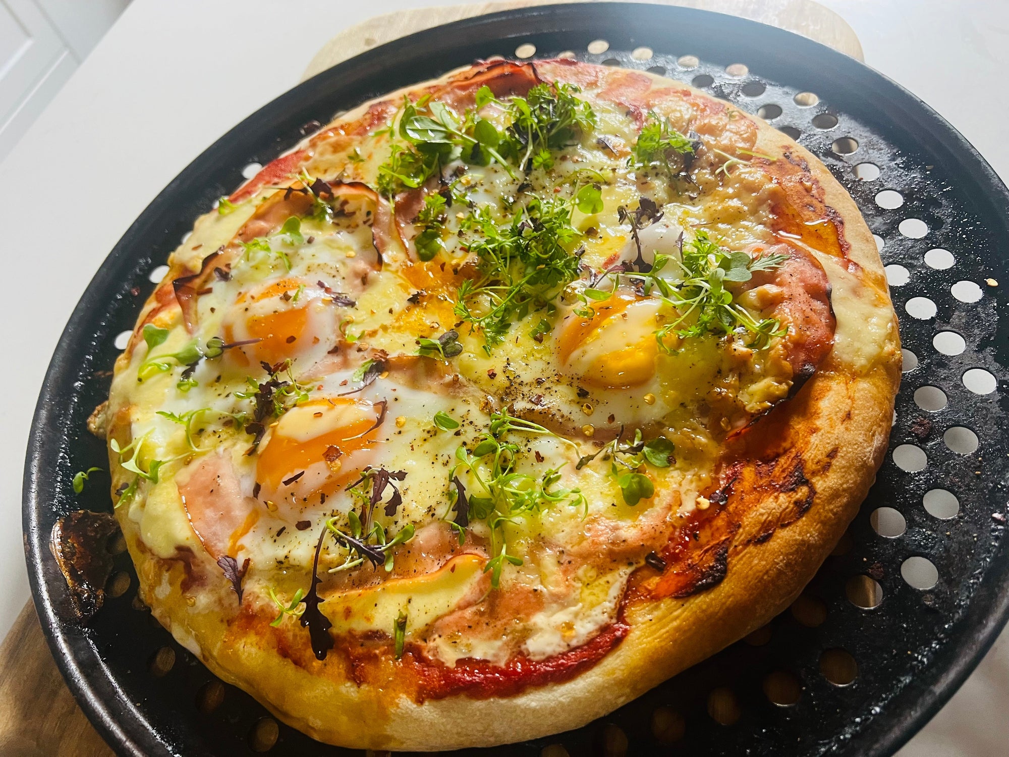 "Breakfast" Pizza