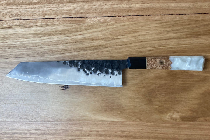 Kiritsuke K-tip with Kurouchi Finish