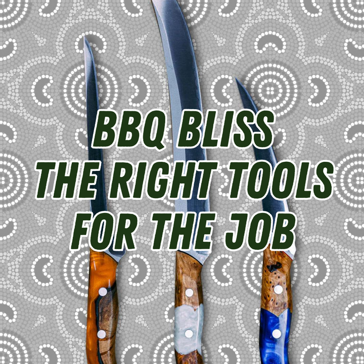 BBQ Bliss: The Tassie Devil, Barramundi, Croc, and Brolga Knives
