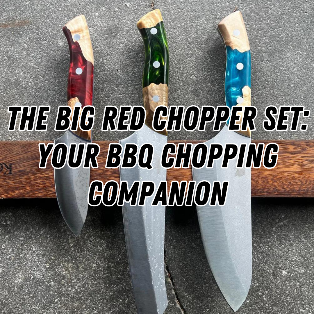 The Big Red Chopper Set: Your BBQ Chopping Companion