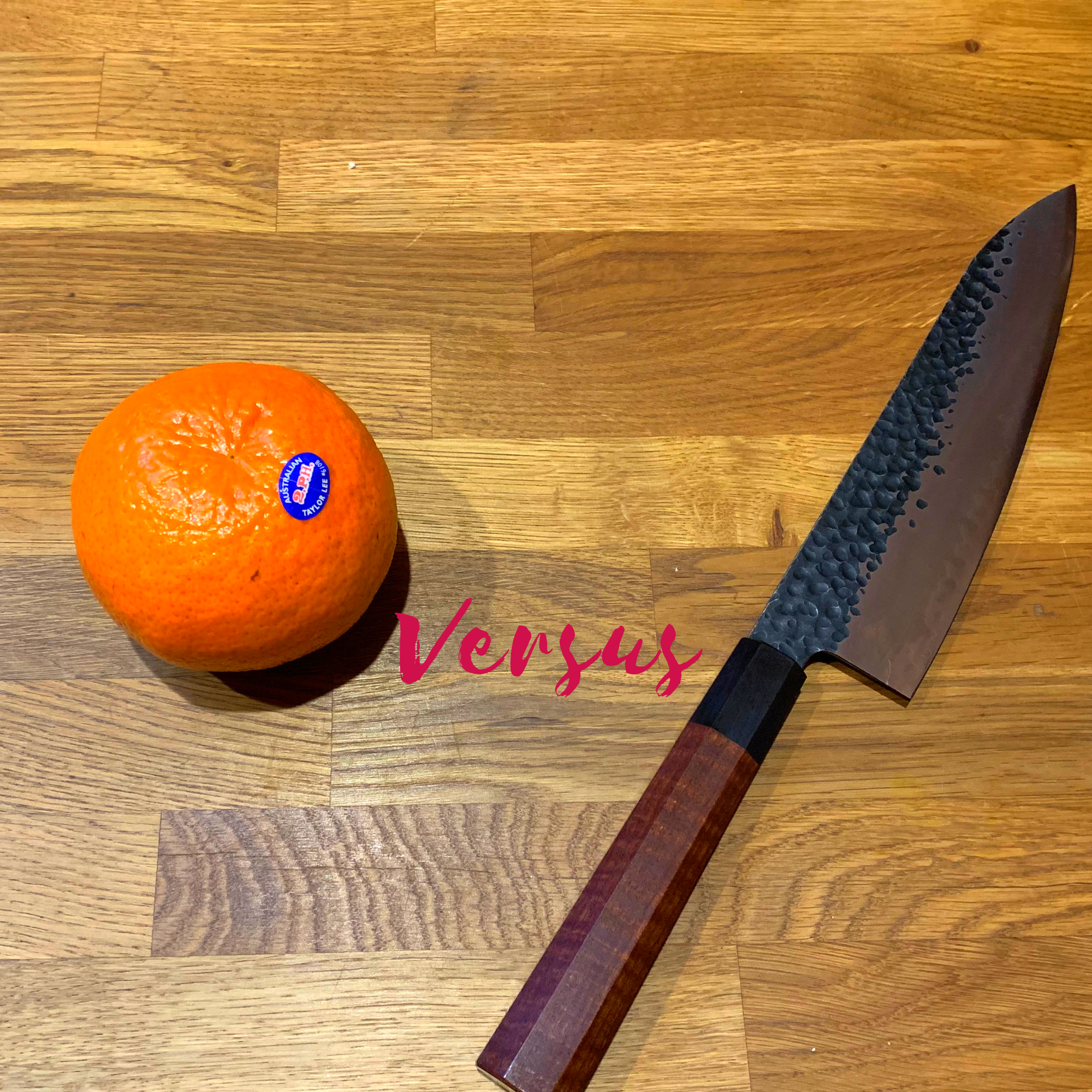 The Duel - Orange vs Gyuto Knife