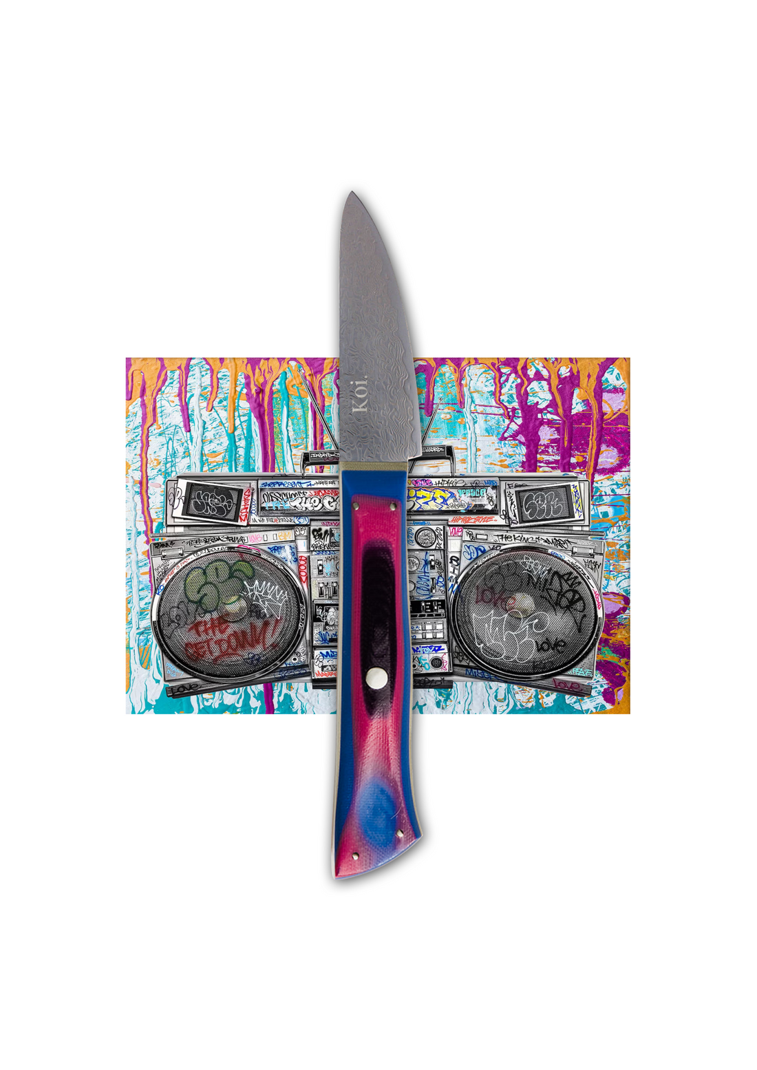 The Urban Paring - Koi Knives - Rainbow Side 1