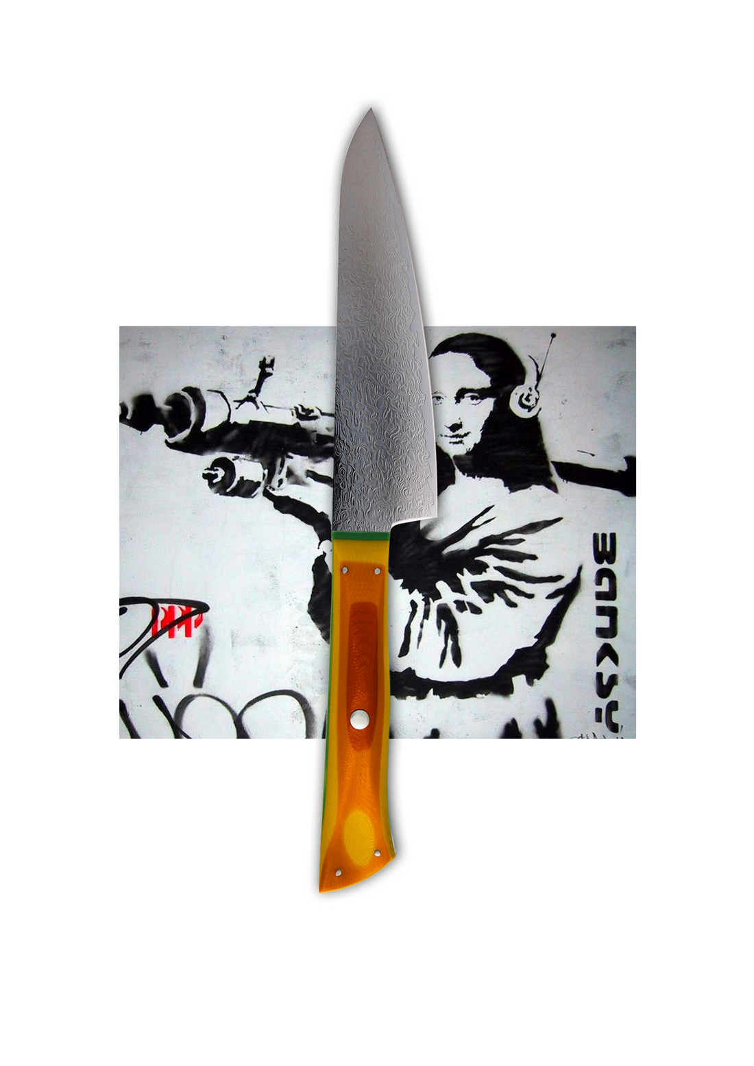 The Urban Petty Knife - Koi Knives - Rainbow Side 1
