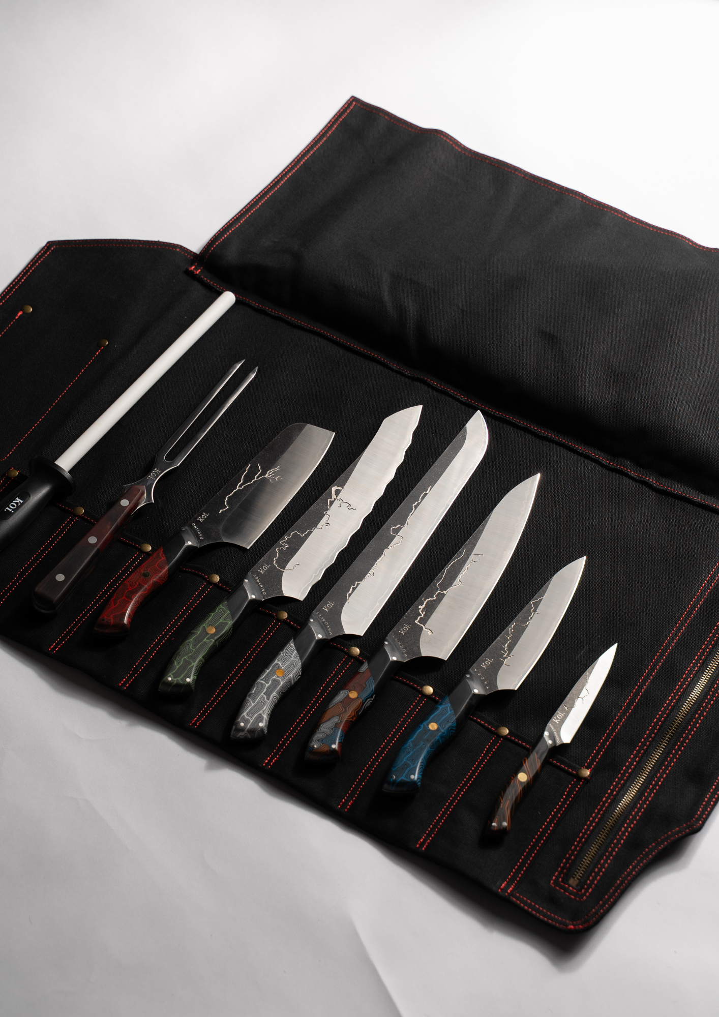 The Canvas Roll Up Knife Holder (8 pieces)