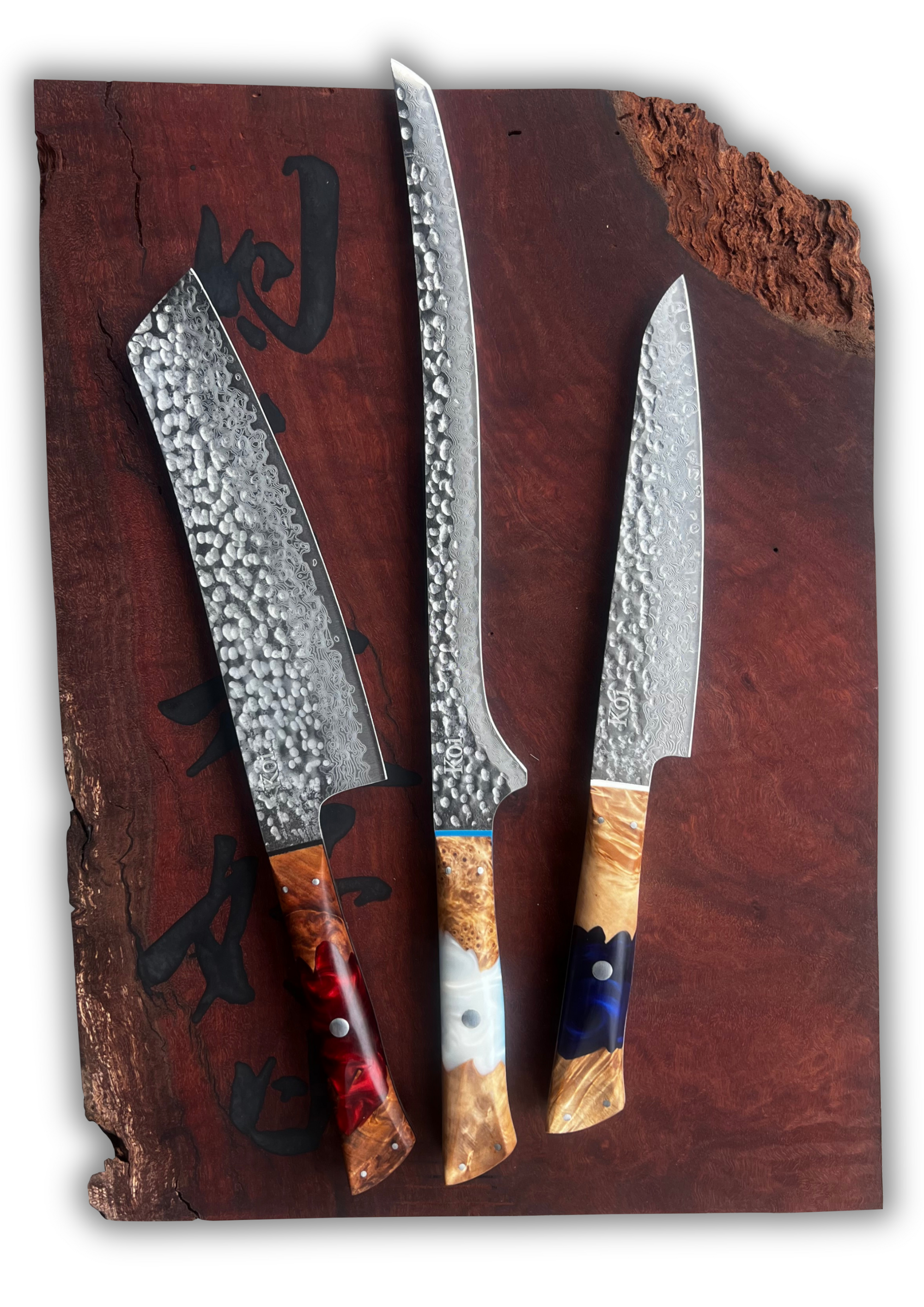 3 Piece - Veg Shopper, Slicer &amp; Utility - Koi Knives