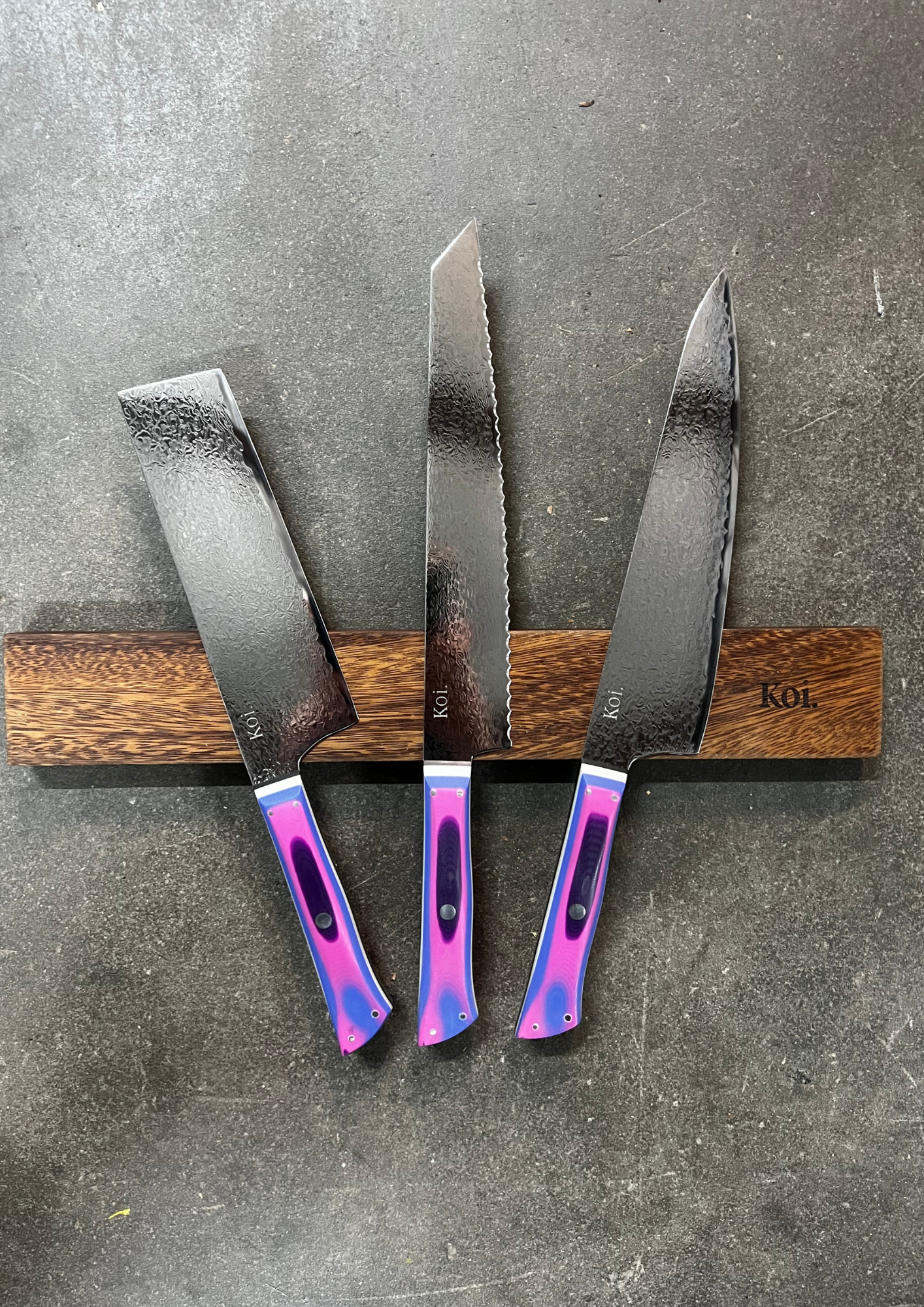 3 Knife Starter Set | "Specialist" | Rainbow Collection - Koi Knives