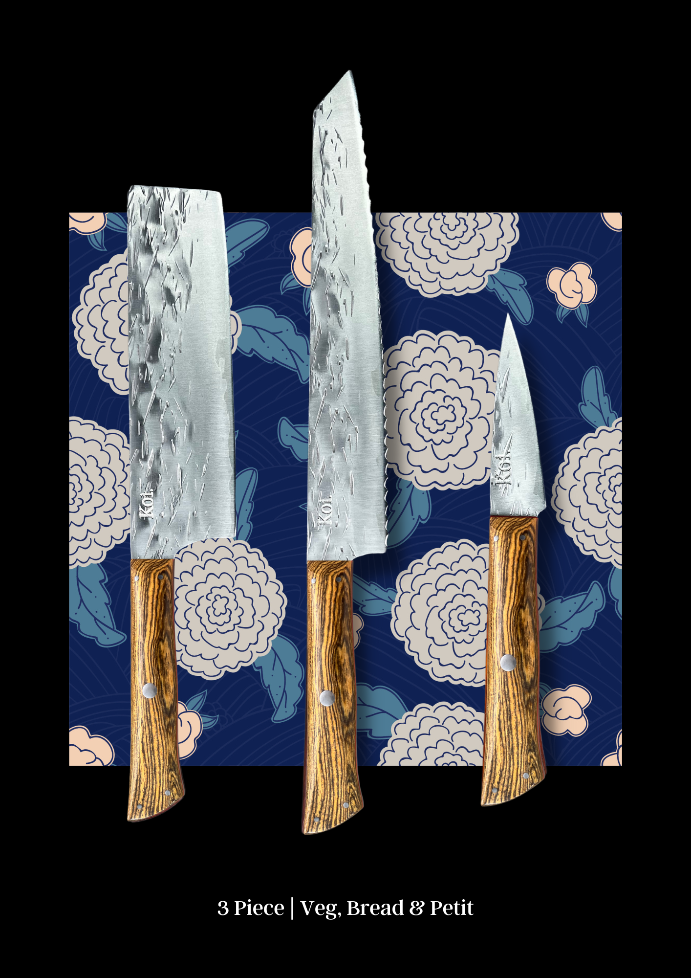 Bamboo &amp; Ebony - 3 Piece Specialist - Koi Knives