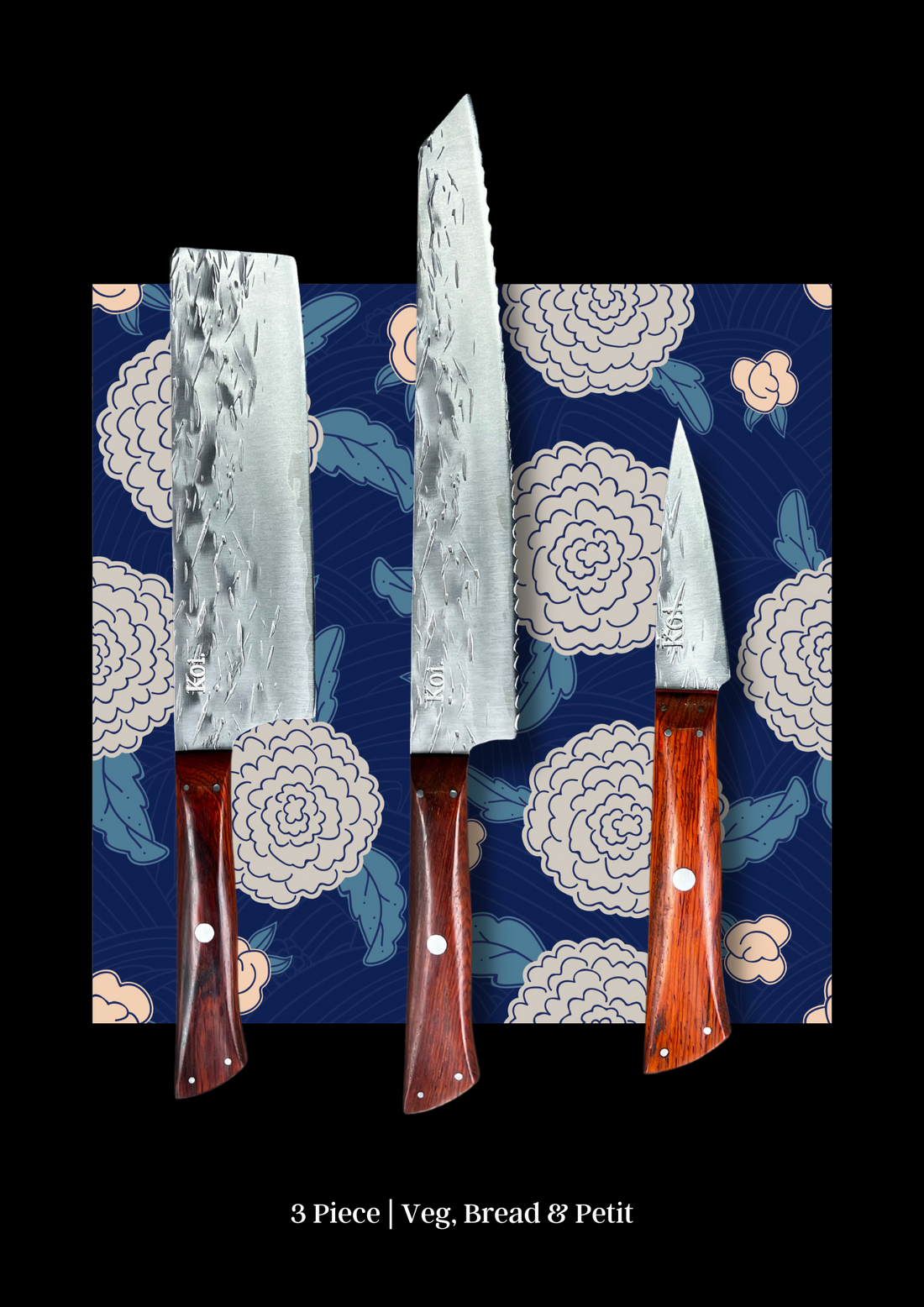 Bamboo & Ebony - 3 Piece Specialist - Koi Knives