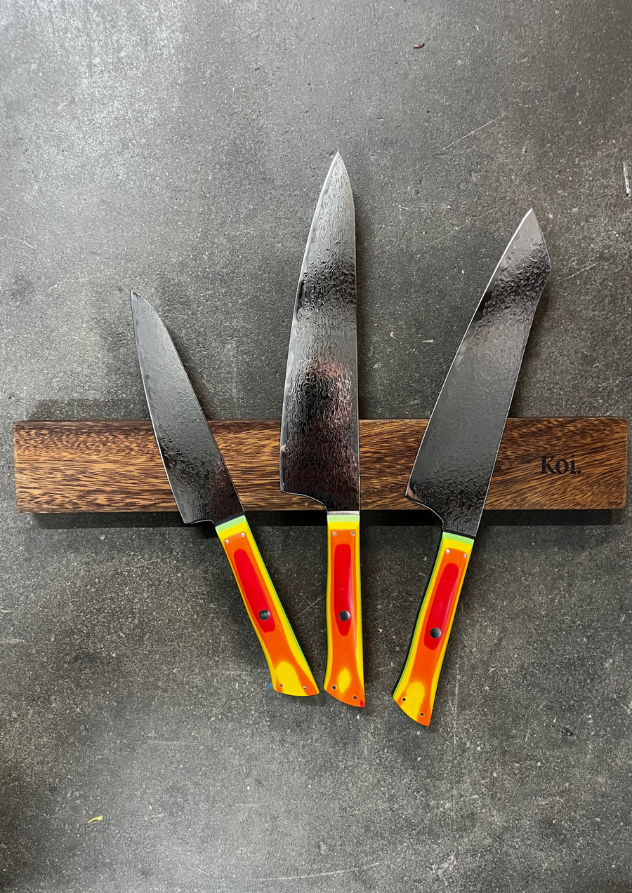 3 Knife Starter Set | "All-Purpose" | Rainbow Collection - Koi Knives