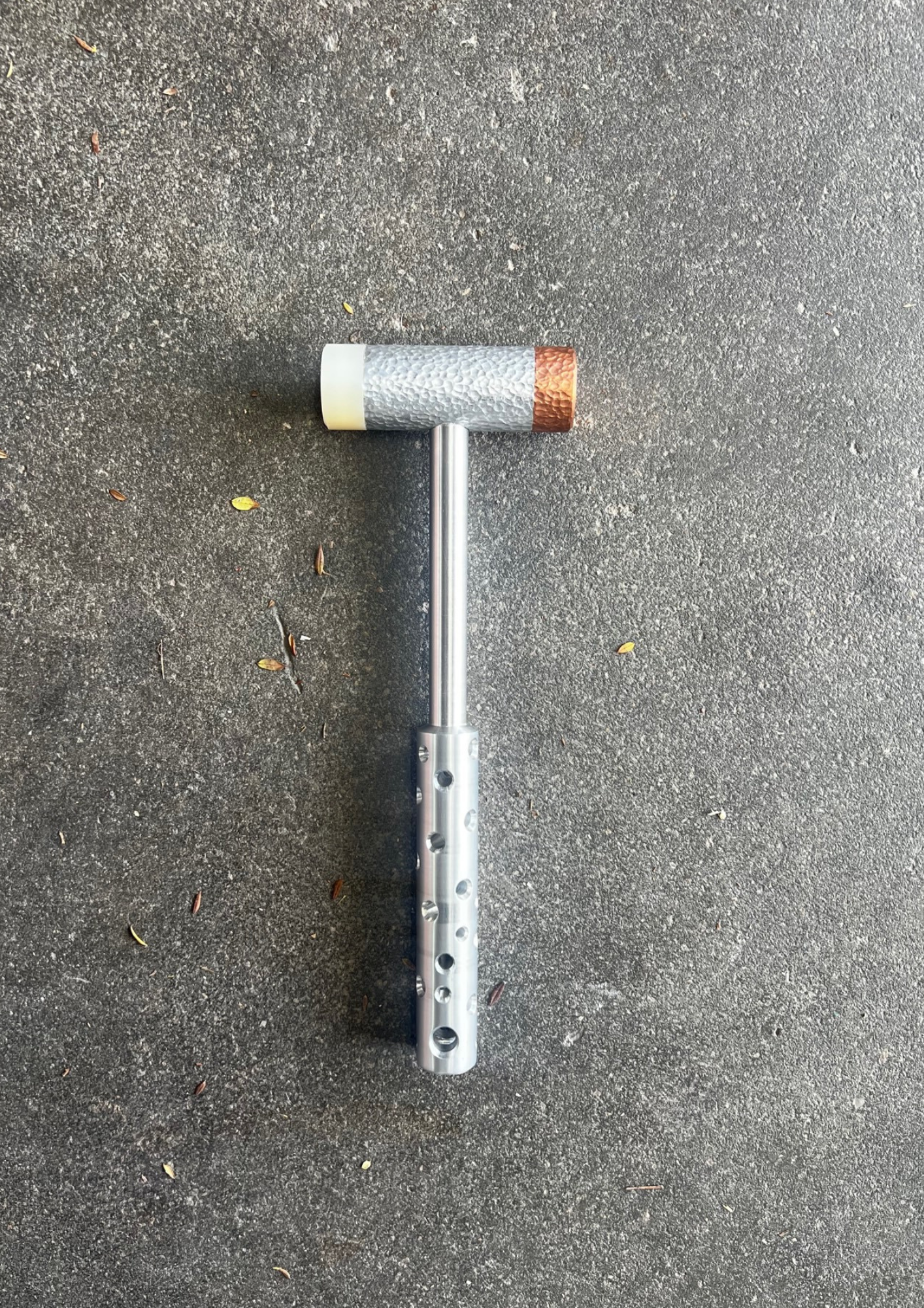 The Hammered Hammer | Copper &amp; Resin Ends - Koi Knives