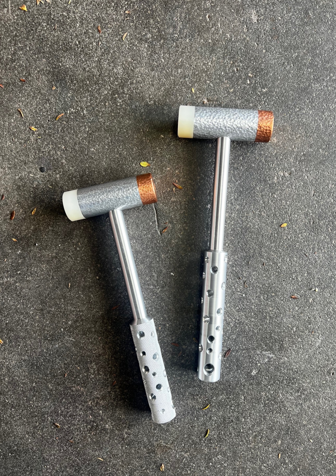 The Hammered Hammer | Copper &amp; Resin Ends - Koi Knives