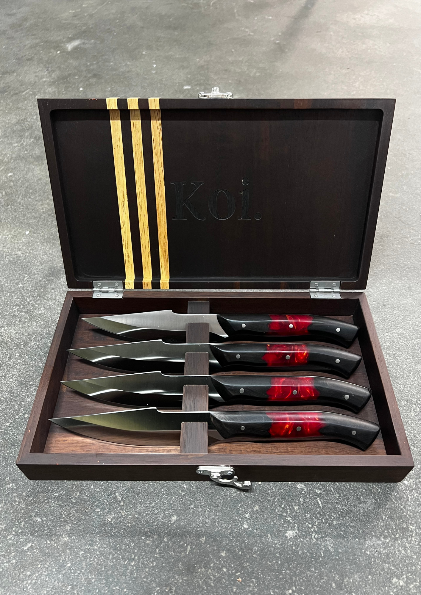 Steak Knife Set &amp; Box - Koi Knives