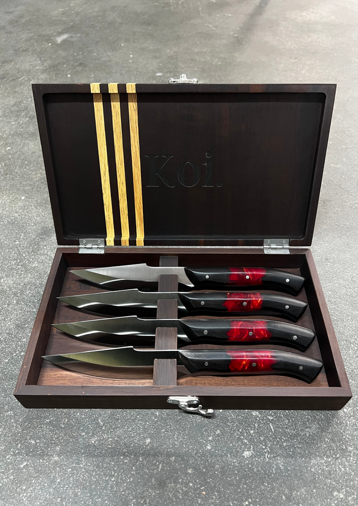 Steak Knife Set & Box - Koi Knives