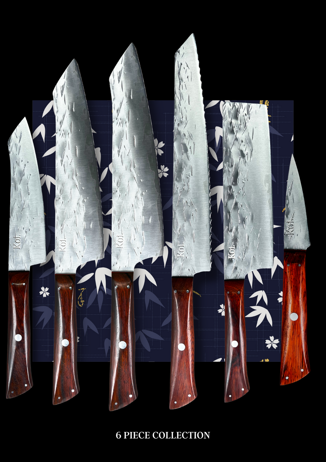 Bamboo & Ebony - 6 Piece Set - Koi Knives