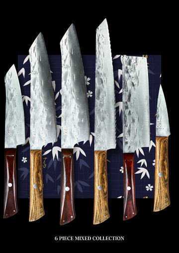 Bamboo & Ebony - 6 Piece Set - Koi Knives