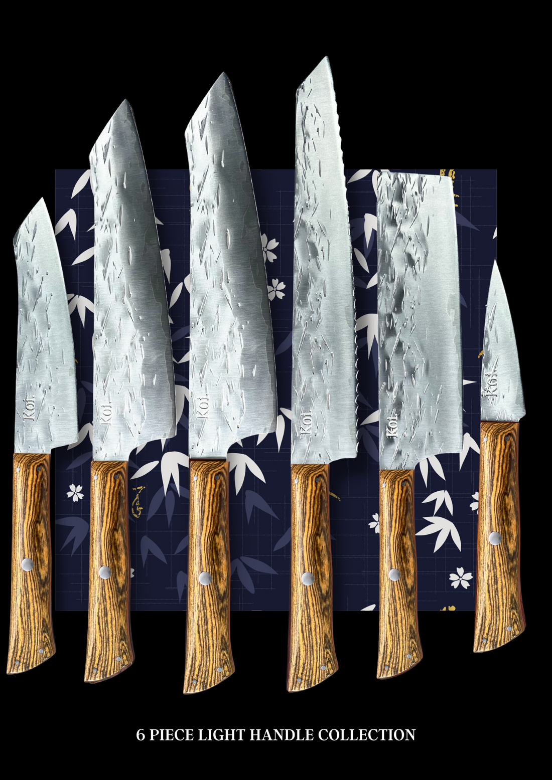 Bamboo & Ebony - 6 Piece Set - Koi Knives