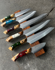 Complete 6 Knife Collecton | "Big Red" Kit - Koi Knives