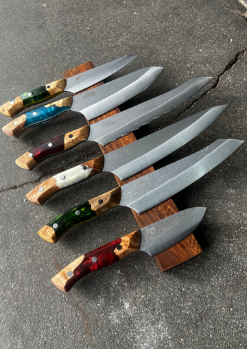 Complete 6 Knife Collecton | "Big Red" Kit - Koi Knives
