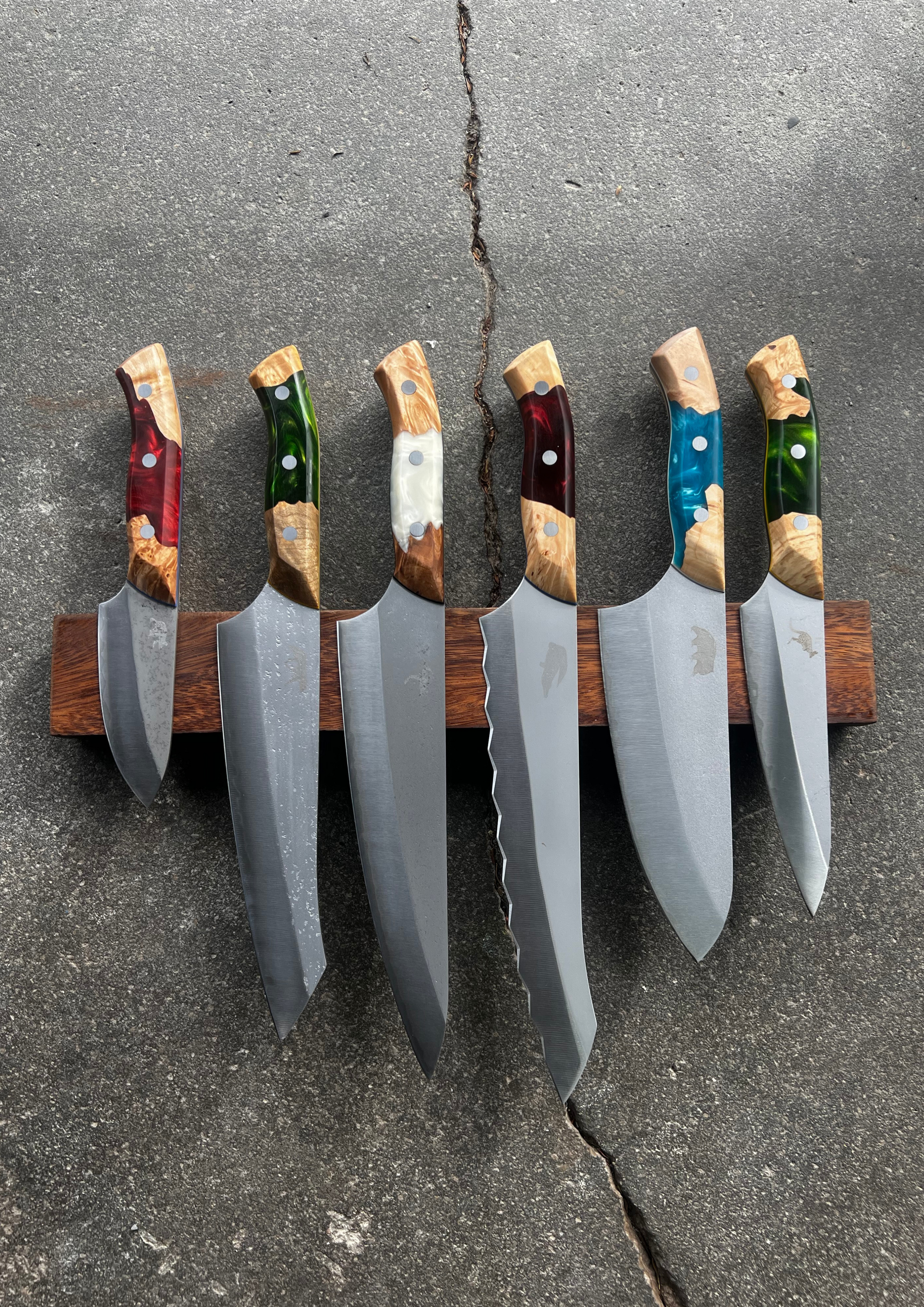 Complete 6 Knife Collecton | &quot;Big Red&quot; Kit - Koi Knives