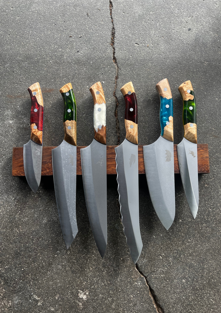 Complete 6 Knife Collecton | "Big Red" Kit - Koi Knives