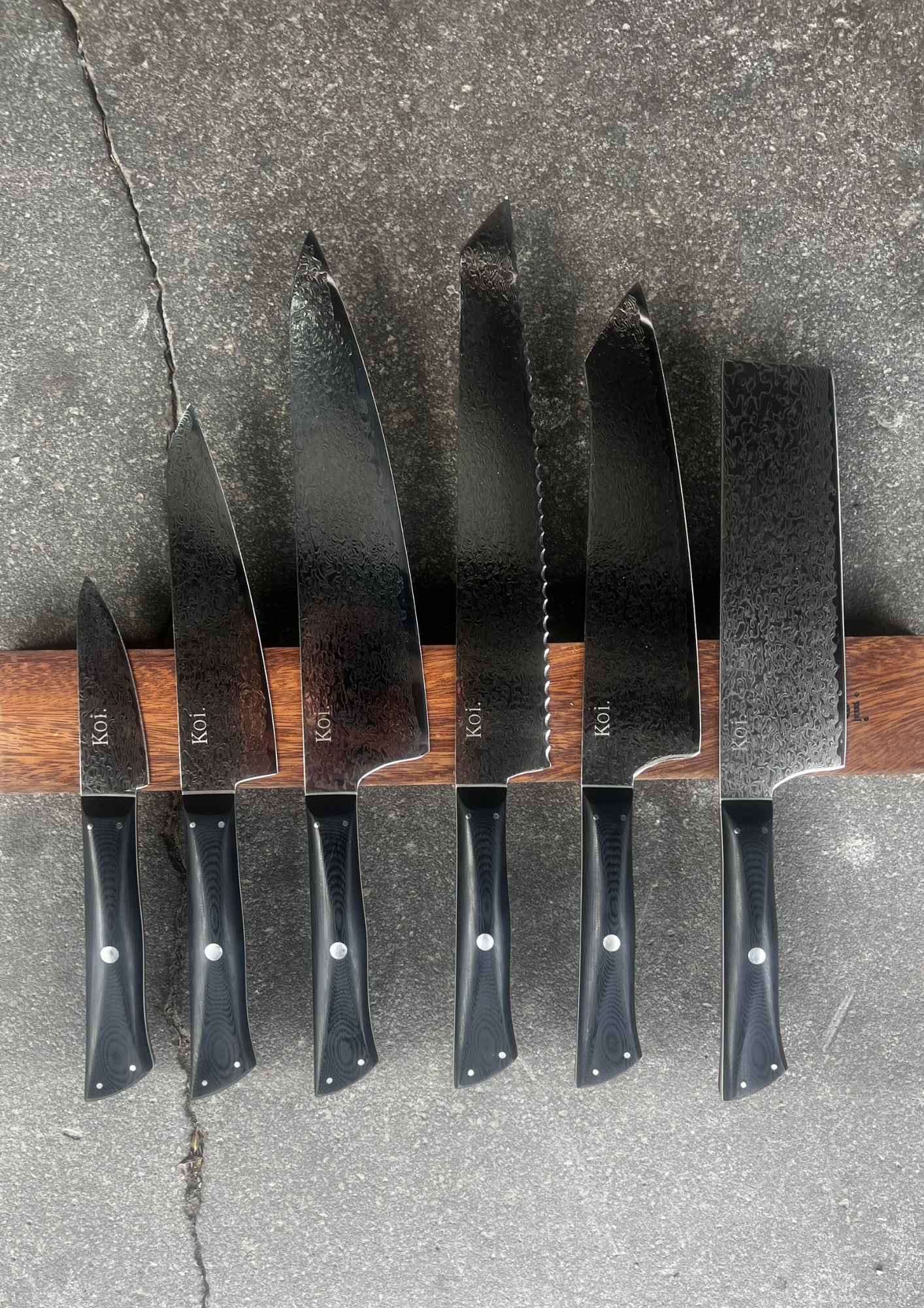 6 Knife Starter Set | &quot;Allrounders&quot; | Ninja Collection - Koi Knives