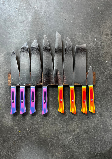 8 Knife Starter Set | "Allrounders" | Rainbow Collection - Koi Knives