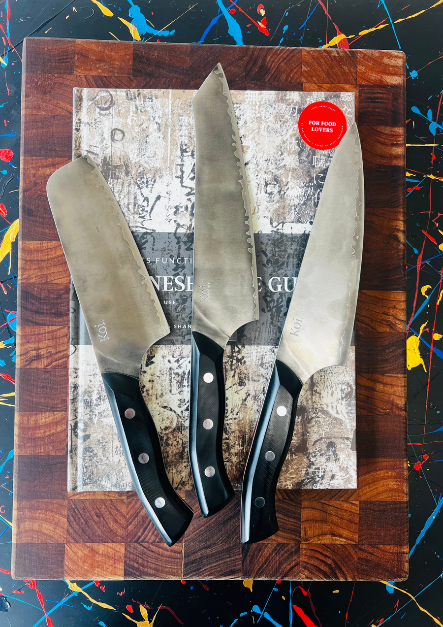 Minimalist Pack | 3 Knives + Local Maker Book - Koi Knives